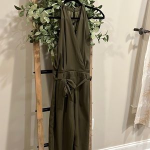 Lulu’s olive green jumpsuit